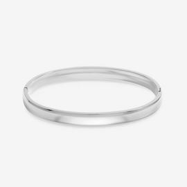 John Richard Waterproof Sterling Silver Plated Bangle
