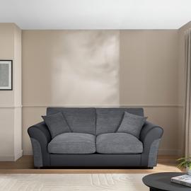 Argos Home Harry Fabric 2 Seater Sofa Bed - Charcoal