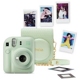 Instax Mini 12 Instant Camera Bundle - Mint Green