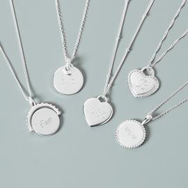 Simply Silver 925 Polished Beaded Spinner Pendant