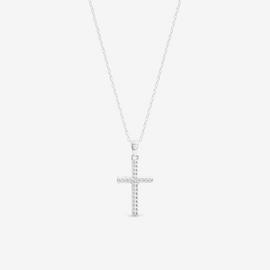Simply Silver 925 Polished Ridged Cross Pendant