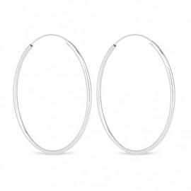 Simply Silver Sleeper Hoop Earrings
