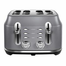 Rangemaster RMCL4S201GY Classic 4 Slice Toaster - Grey