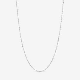 Simply Silver Twist Chain Necklace