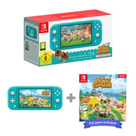 Nintendo Switch Lite Turquoise + Animal Crossing NH Bundle