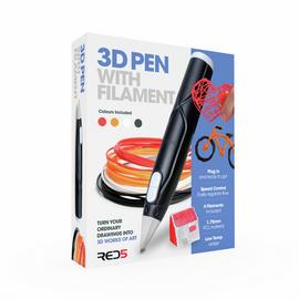 Menkind RED5 3D Pen With Filament