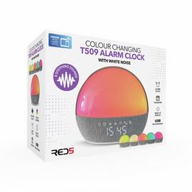 Menkind White Noise Colour Change Alarm Clock