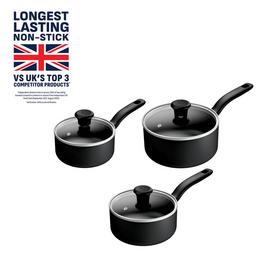 Tefal 3 Piece Aluminium Saucepan Set