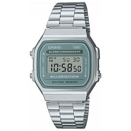 Casio Vintage Green Dial Stainless Steel Bracelet Watch