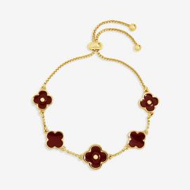 Lipsy Gold Coloured Clover Bracelet