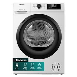 Hisense DH1Q902BW2 9KG Heat Pump Tumble Dryer - White