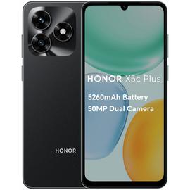 SIM Free HONOR X5c Plus 64GB AI Mobile Phone Midnight Black