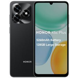 SIM Free HONOR X5c Plus 128GB AI Mobile Phone Midnight Black