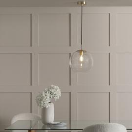 Habitat Coleman Metal Pendant Light - Brass