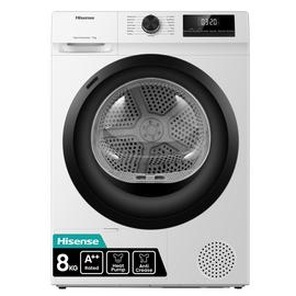 Hisense DH1Q802BW2 8KG Heat Pump Tumble Dryer - White