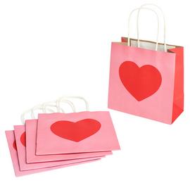 Argos Home Pack of 5 Heart Paper Bags