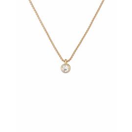 Ted Baker Gold Tone Sininaa Crystal Round Pendant Necklace