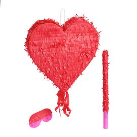 Argos Home Heart Pinata, Stick and Mask Set