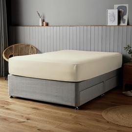 Silentnight Supersoft Plain Cream Fitted Sheet