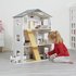 Liberty House Toys Grey White Dollshouse with 18 Accessories