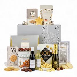 Spicers Of Hythe Silver Indulgence Hamper Gift Box