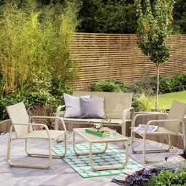 Argos Home Trelew 4-Seater Garden Sofa Set - Natural