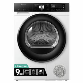 Hisense DH3S902BW3 9KG Heat Pump Tumble Dryer - White