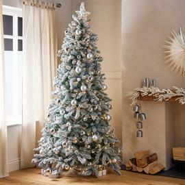 Argos Home 10ft Snowy Flocked Artificial Christmas Tree