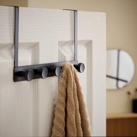Argos Home 5 Round Over Door Hooks - Black