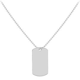 Revere Men's Sterling Silver Personalised Dog Tag