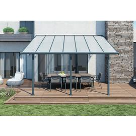 Palram – Canopia Sierra 3 x 4.25m Patio Cover - Grey Clear