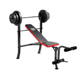 Marcy Pro PM2084 Standard Weight Bench with 45kg Weight Set