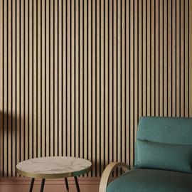 Kraus Acoustic Wood Veneer Natural Oak Wall Panel - 2.4m