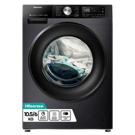 Hisense WD3S1043BB3 10.5/6KG 1400 Spin Washer Dryer - Black