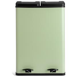 Habitat 60 Litre Twin Compartment Pedal Bin - Sage