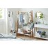 Argos Home Belvoir Clothes Rail with ShelfBamboo & White