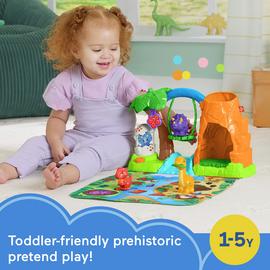 Little People Dinosaur Village & Play Mat Toddler Playset