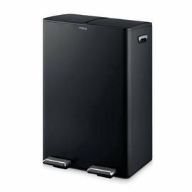 Tower 60L Twin Compartment Recycling Pedal Bin - Black