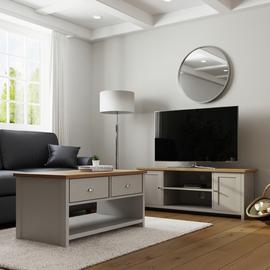 GFW Lancaster Coffee Table With Shelf and TV Unit