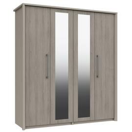 Lancaster 4 Door 2 Mirror Wardrobe