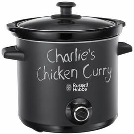 Russell Hobbs Chalkboard 3.5L Slow Cooker 24180 - Black