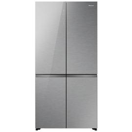 Hisense RQ768N4GVE KitchenFit Fridge Freezer -Silver Glass