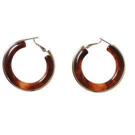 Liars & Lovers Amber Tortoiseshell Hoop Earrings