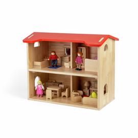 Bigjigs Toys Wooden Dolls House