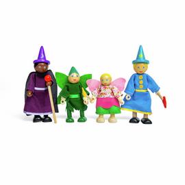BIGJIGS Toys Wooden Fantasy Dolls Set