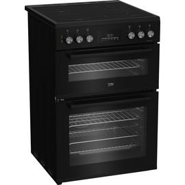 Beko FDC6731K 60cm Double Oven Electric Cooker - Black