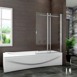 MLH 1400X820 Sliding Bathscreen - Silver