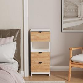 Welcome Canmore 3 Drawer Bedside Table