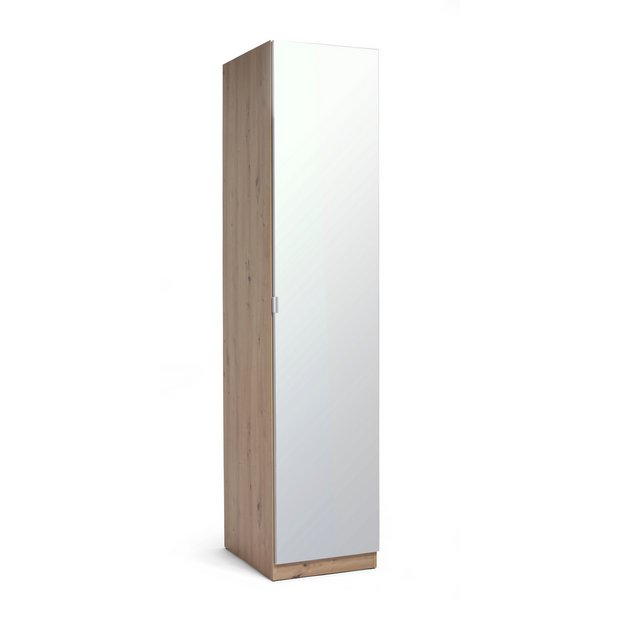 Single door deals cupboard with mirror