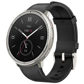 Amazfit Active 2 Premium Smart Watch - Black Leather